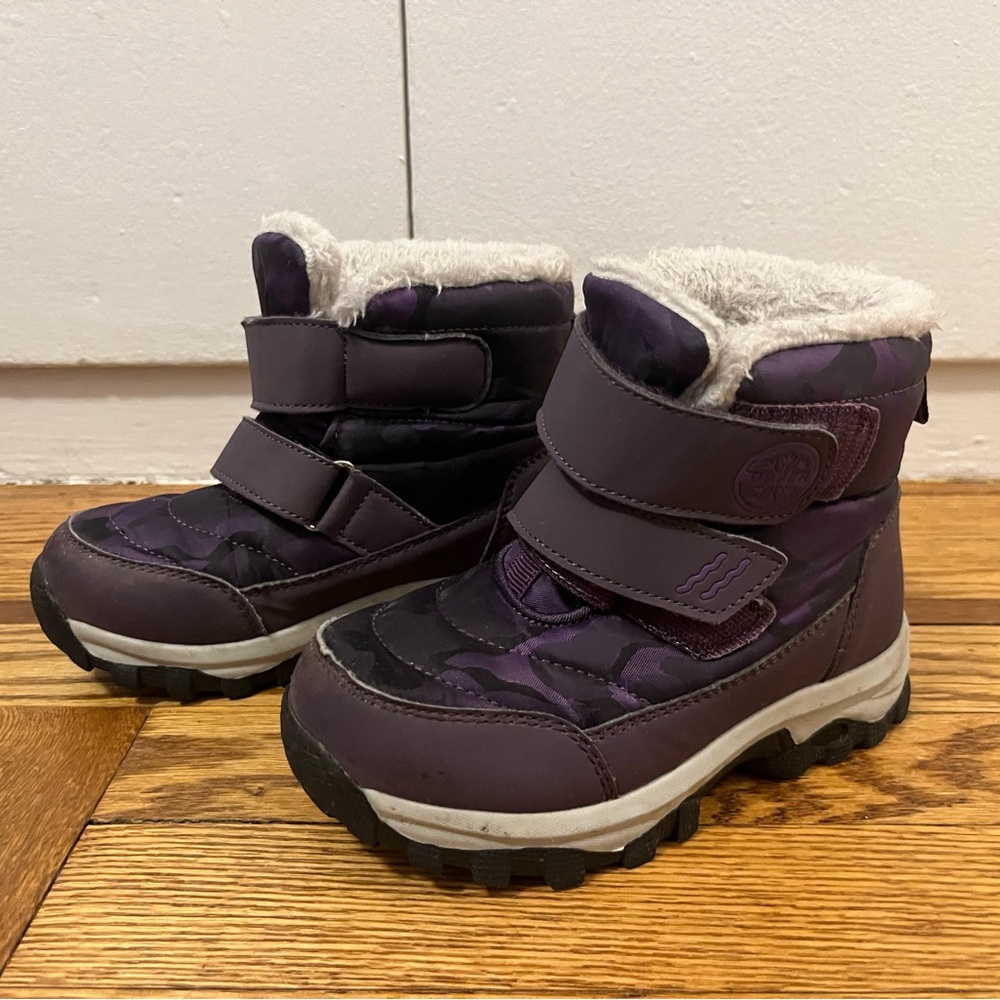Kids Purple Winter Boots